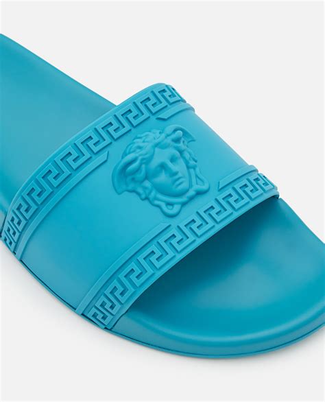 versace rubber slides|Versace medusa rubber slide.